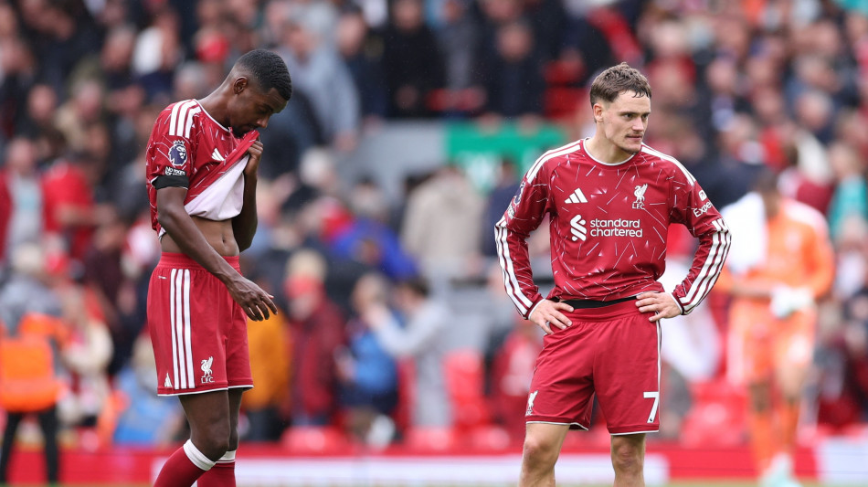 Premier: il Liverpool pareggia di nuovo, debutto opaco per Iraola ad Anfield