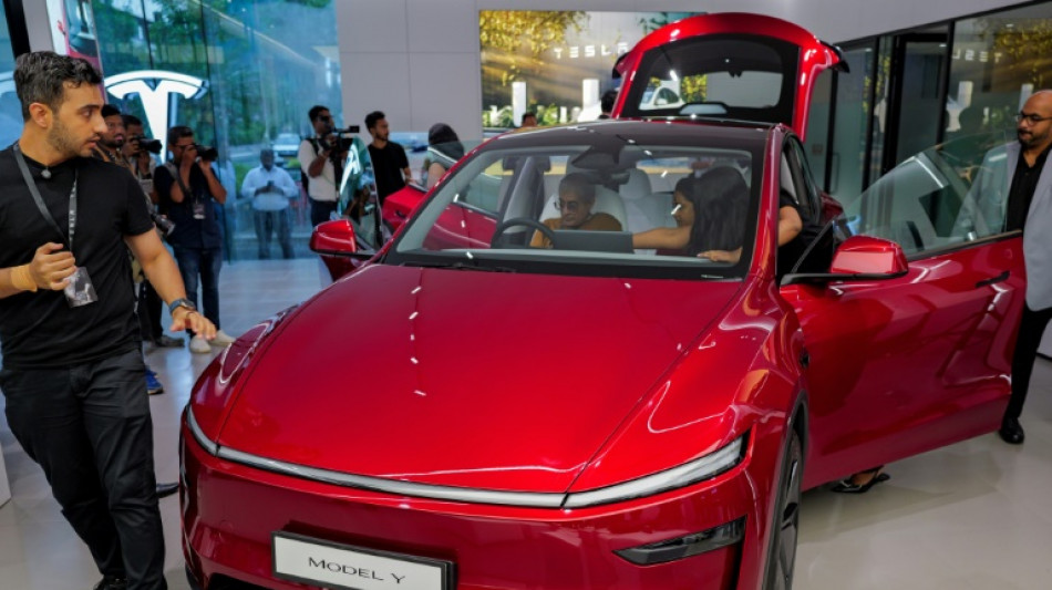 Tesla marks India entry with first showroom