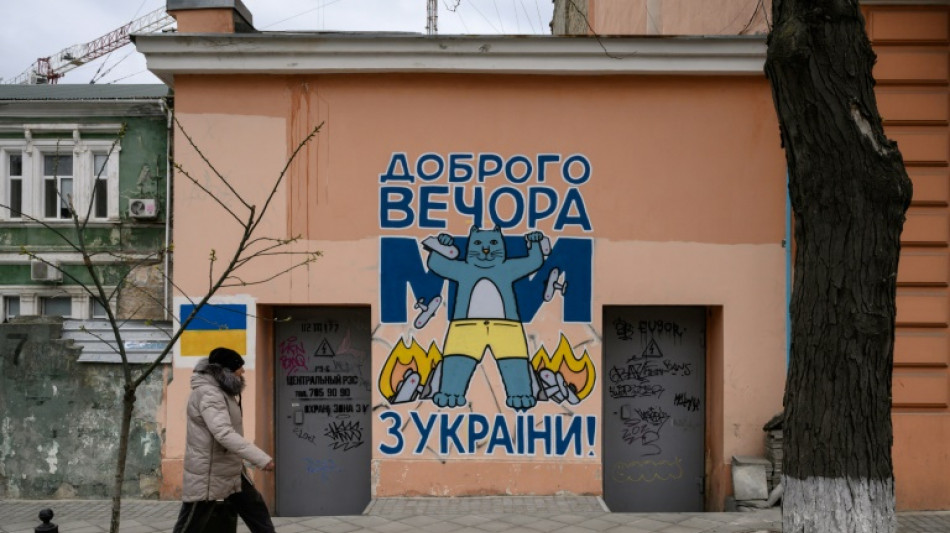 Ukraine : &agrave; Odessa, les chats sur les murs se font va-t-en guerre