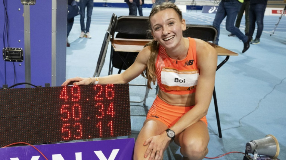 Femke Bol breaks 41-year-old world women's indoor 400m record