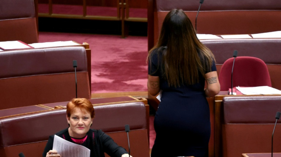 Far-right Australian politician dons burqa in parliament