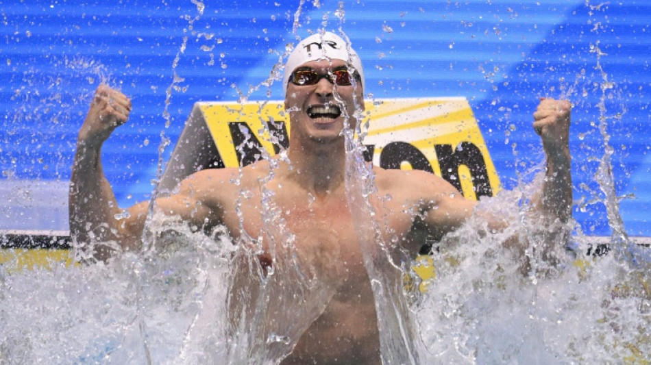 Mondiaux de natation: le Fran&ccedil;ais Grousset champion du monde du 100m papillon 