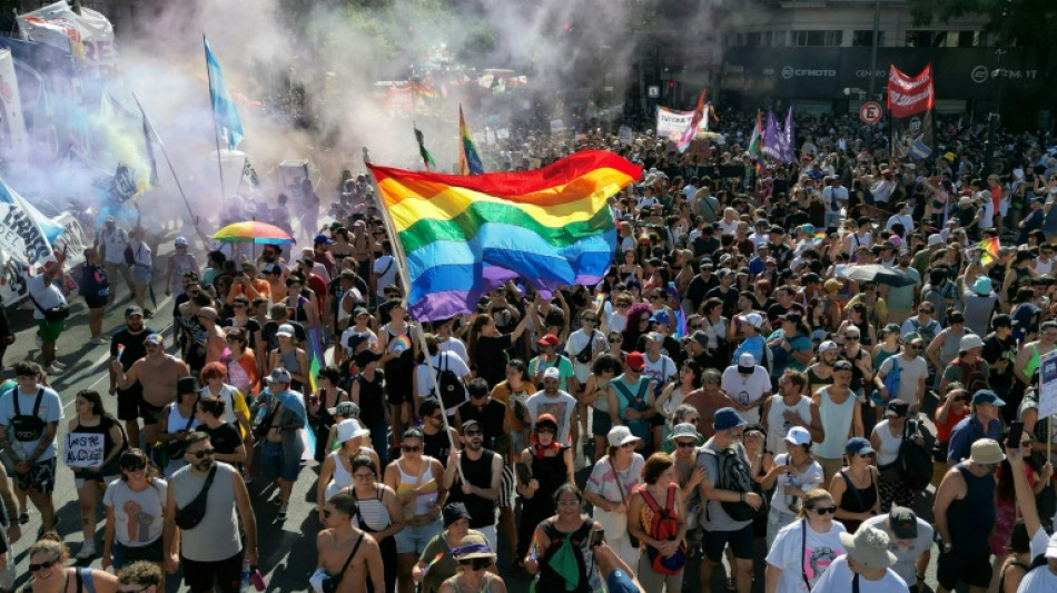 Les Argentins manifestent en masse contre Milei pour d&eacute;fendre la diversit&eacute;