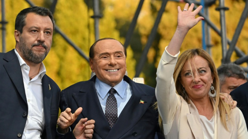 Italie: favorite des l&eacute;gislatives, l'extr&ecirc;me droite fait son show &agrave; Rome