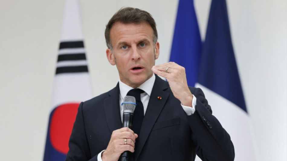 Macron promeut &agrave; S&eacute;oul sa "coalition des ind&eacute;pendants" face &agrave; Trump et la Chine