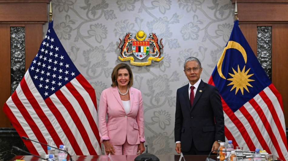 Estadounidense Pelosi llega a Malasia entre furia china por posible visita a Taiw&aacute;n
