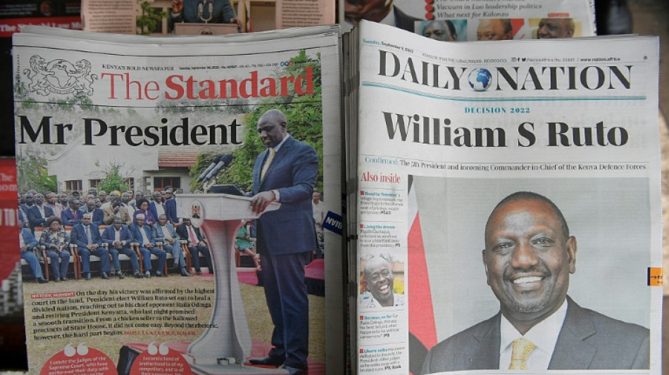 William Ruto investi pr&eacute;sident du Kenya