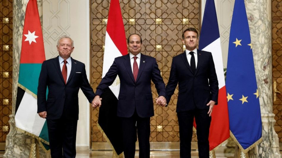 Gipfel in Kairo: Frankreich und Ägypten fordern Rückkehr zu Waffenruhe im Gazastreifen
