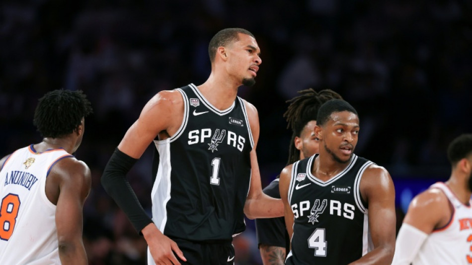 Wembanyama sparks Spurs past Knicks in NBA Finals as Trump booed