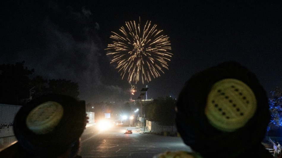 Un an apr&egrave;s, les talibans paradent et chantent pour f&ecirc;ter le retrait des troupes &eacute;trang&egrave;res