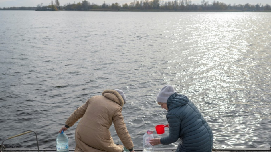 Ukraine: au bord du Dniepr &agrave; Kherson, r&eacute;serve d'eau et r&eacute;seau mobile russe