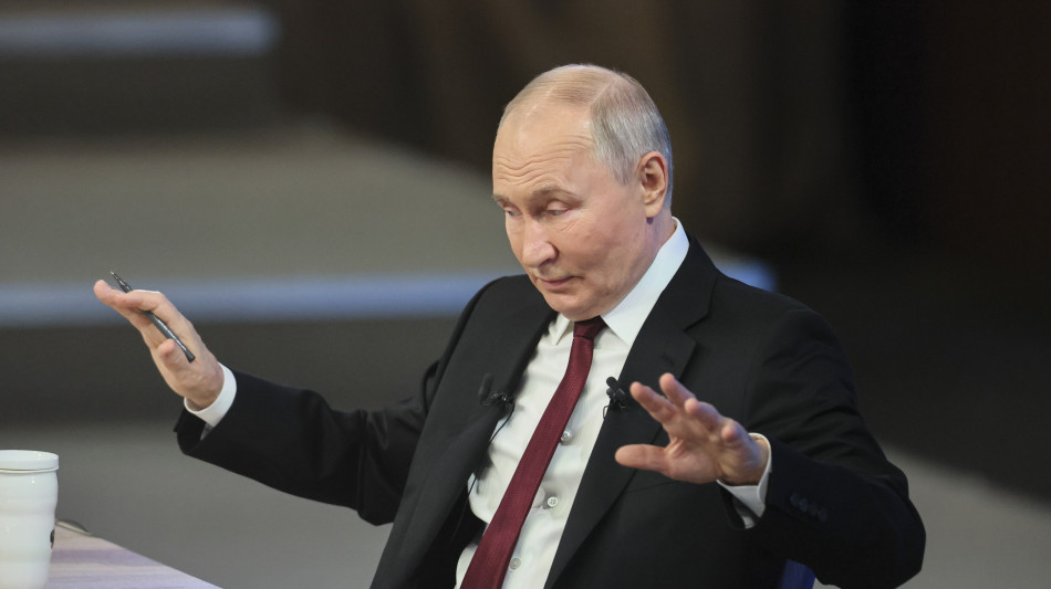 Putin, 'pronti alla pace solo con autorit&agrave; legittime a Kiev'
