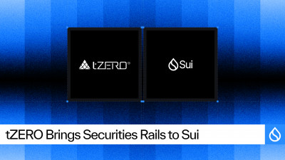Blockchain Infrastructure Firm tZERO Integrates with Sui for Institutional-Grade Digital Asset Securities