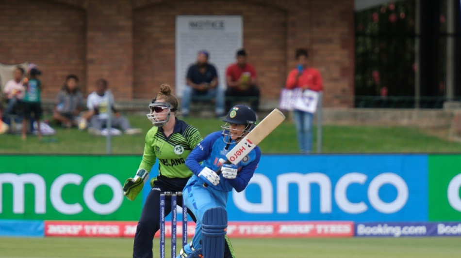 Rain halts play after Mandhana dominates for India at World T20