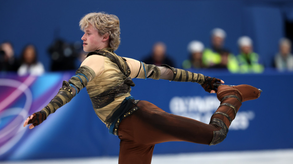Milano Cortina: pattinaggio di figura, delusione Malinin solo 8/o,oro kazako Shaidorov